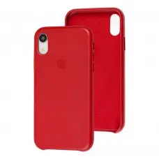 Чехол для iPhone Xr Leather Case (Leather) красный