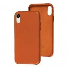 Чехол для iPhone Xr Leather Case (Leather) saddle brown