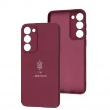 Чохол для Samsung Galaxy S23+ (S916) Full Premium Тризуб бордовий / marsala