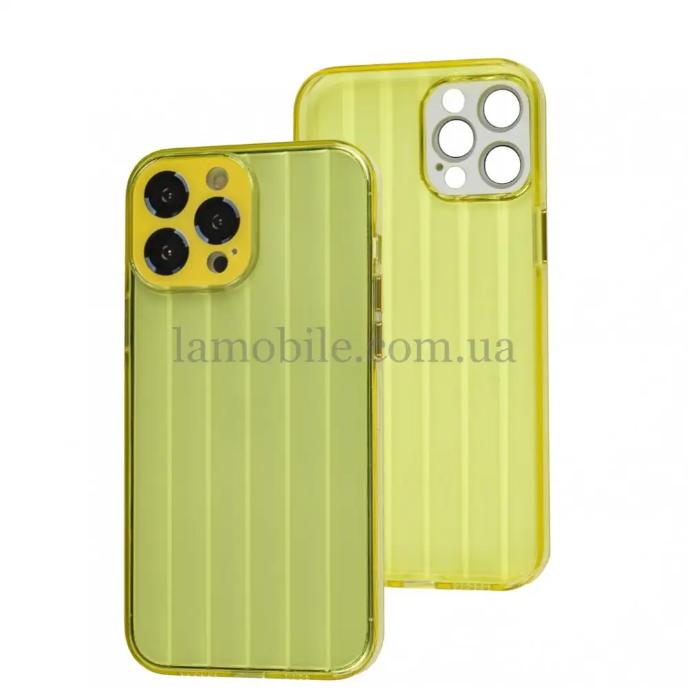 Чехол для iPhone 12 Pro Max Fibra Tide yellow