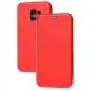 Чехол книжка Premium для Samsung Galaxy A8+ 2018 (A730) красный