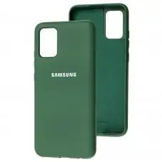 Чехол для Samsung Galaxy A02s (A025) Silicone Full зеленый / pine green