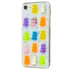 3D чехол для iPhone 7 / 8 confetti мишки