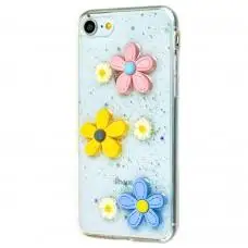 3D чехол для iPhone 7 / 8 confetti ромашка