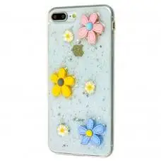 Чохол для iPhone 7 Plus / 8 Plus 3D confetti ромашка
