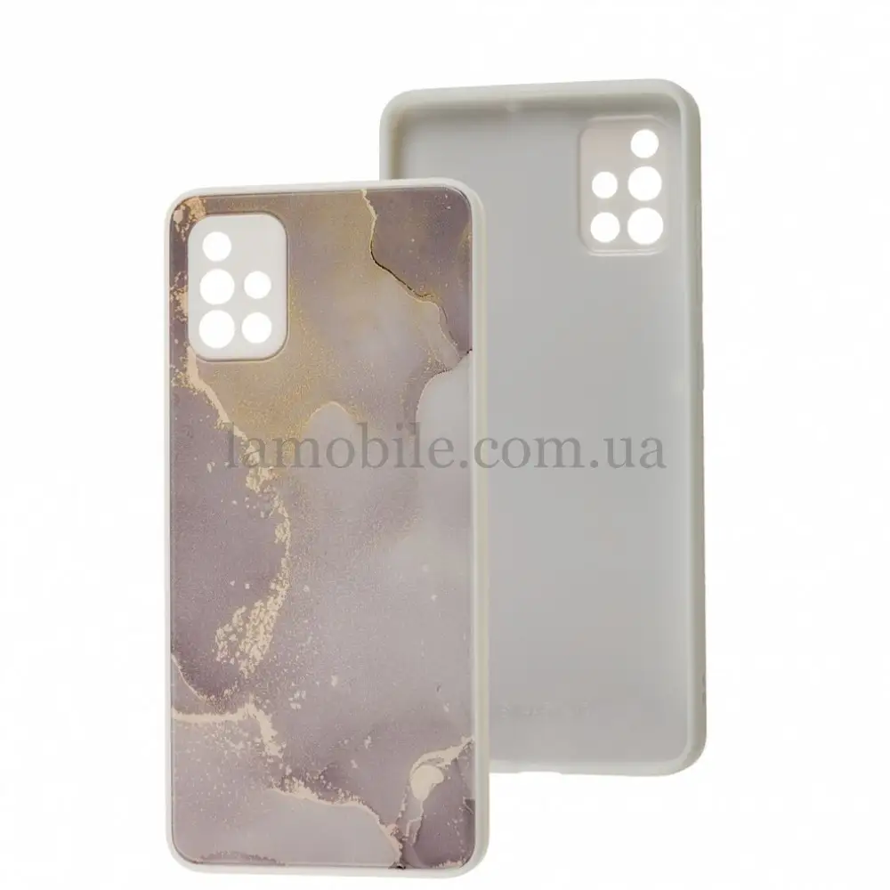 Чехол для Samsung Galaxy A51 (A515) Marble Clouds gray
