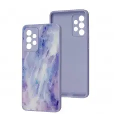 Чехол для Samsung Galaxy A52 Marble Clouds purple
