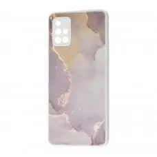 Чехол для Samsung Galaxy A71 (A715) Marble Clouds gray