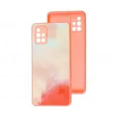 Чехол для Samsung Galaxy A71 (A715) Marble Clouds pink sand