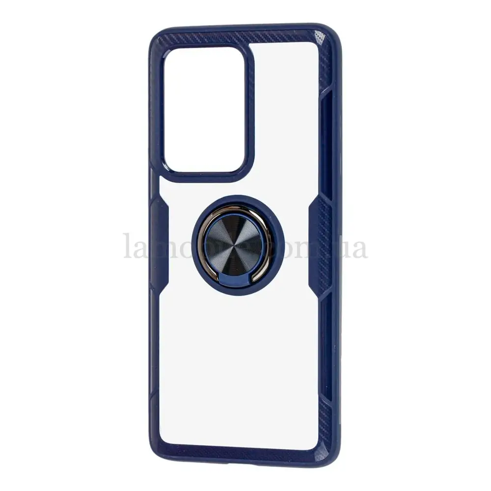 Чохол для Samsung Galaxy S20 Ultra (G988) Deen CrystalRing з кільцем темно-синій