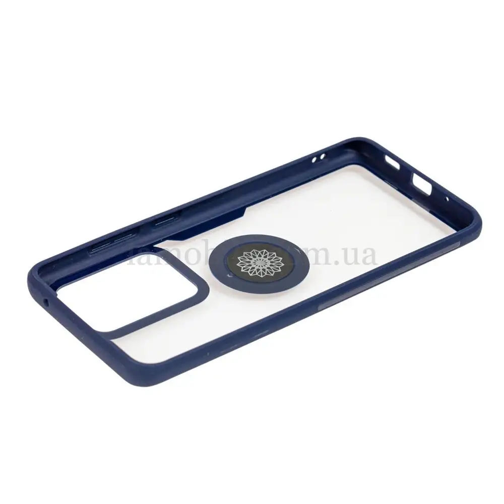 Чохол для Samsung Galaxy S20 Ultra (G988) Deen CrystalRing з кільцем темно-синій