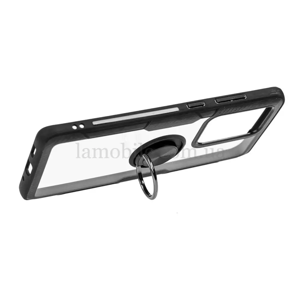 Чехол для Samsung Galaxy S20 Ultra (G988) Deen CrystalRing с кольцом черный   
