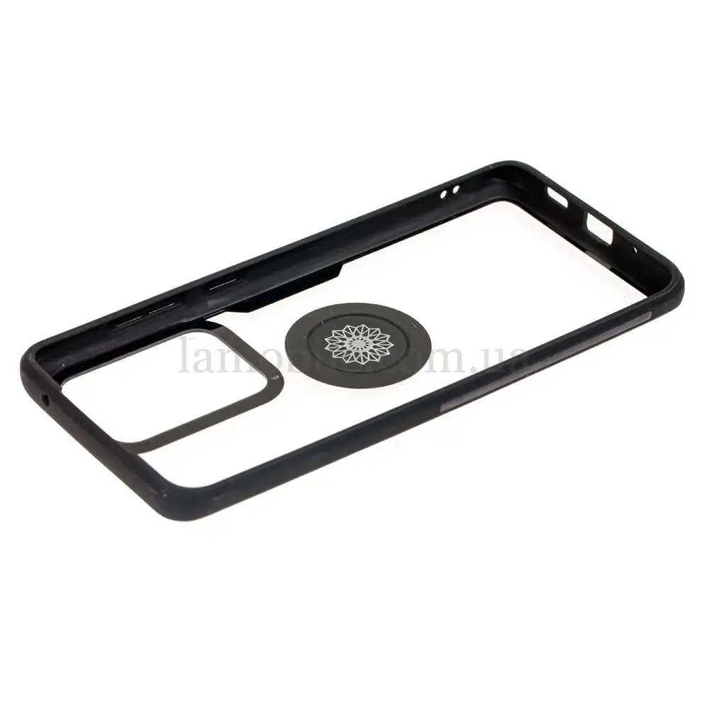 Чехол для Samsung Galaxy S20 Ultra (G988) Deen CrystalRing с кольцом черный   
