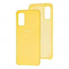 Чехол для Samsung Galaxy S20 (G980) Silky Soft Touch "желтый"