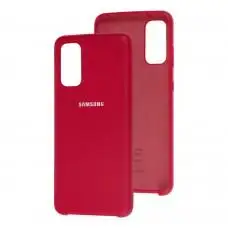 Чехол для Samsung Galaxy S20 (G980) Silky Soft Touch "вишневый"