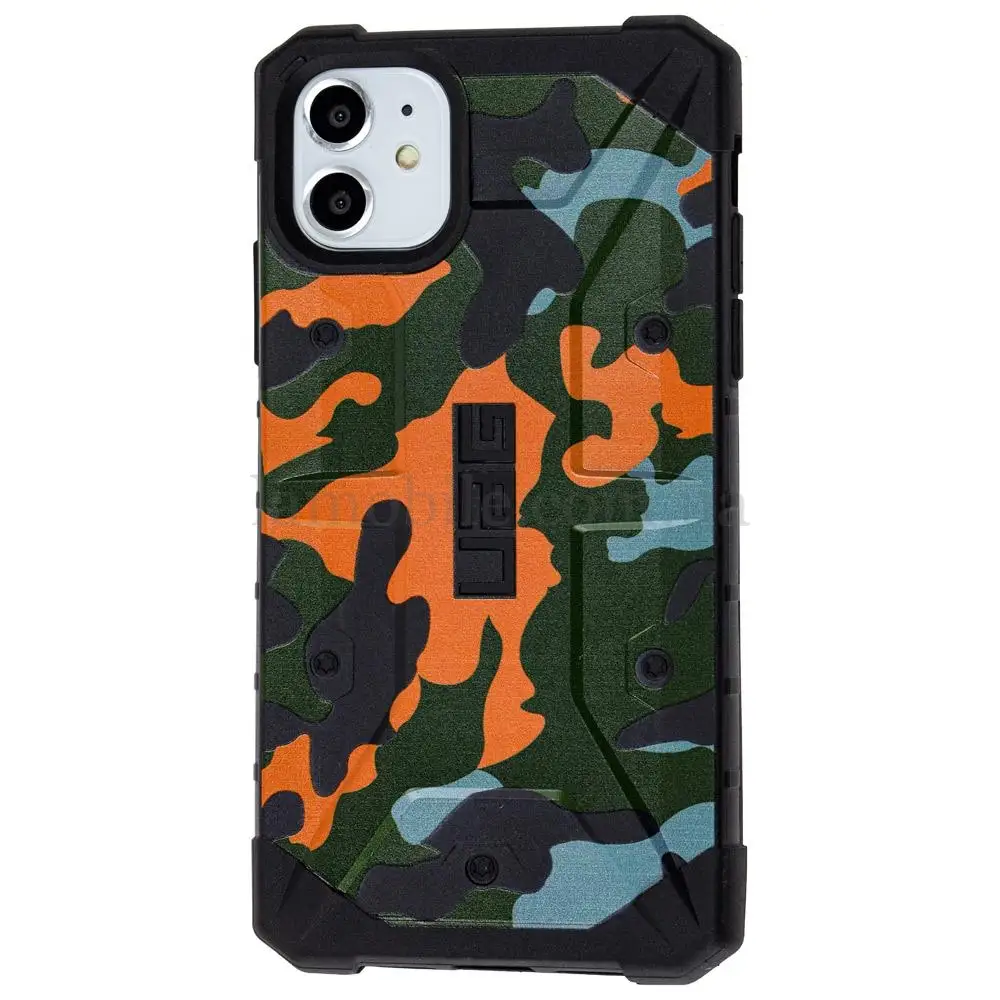 Чехол для iPhone 11 UAG Pathfinder ударопрочный "хаки" оранжевый 