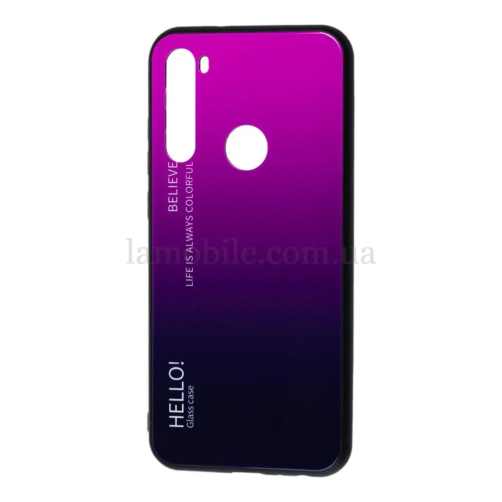 Чехол для Xiaomi Redmi Note 8T Hello glass малиновый