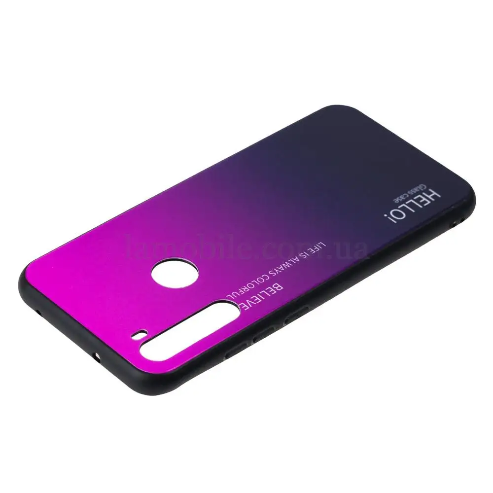 Чехол для Xiaomi Redmi Note 8T Hello glass малиновый