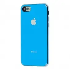 Чехол Silicone для iPhone 7 / 8 case (TPU) голубой