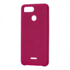 Чохол для Xiaomi Redmi 6 Silicone малиновий