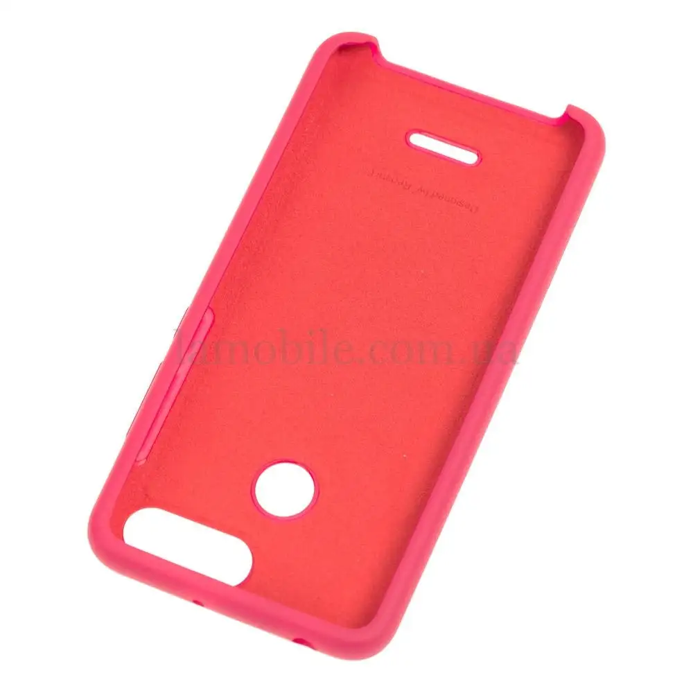 Чохол для Xiaomi Redmi 6 Silicone малиновий