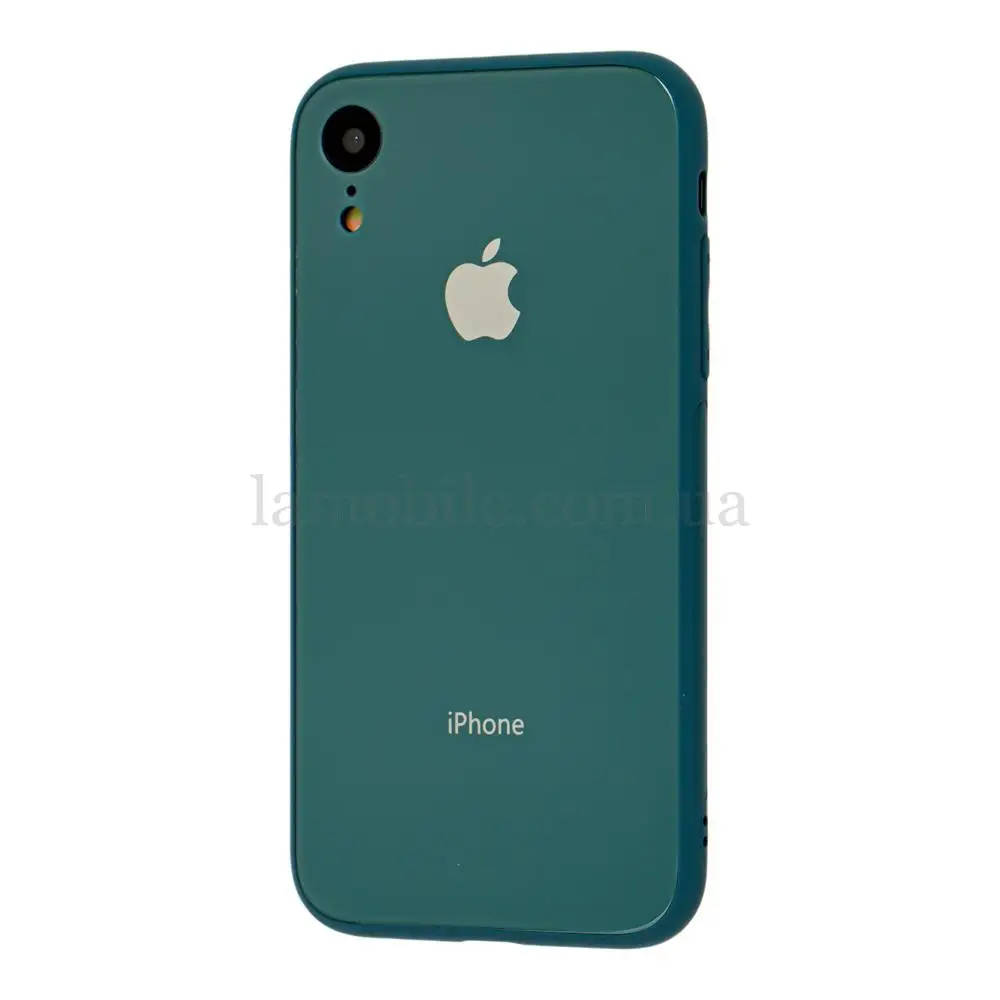 Чехол New glass для iPhone Xr сосновый зеленый 