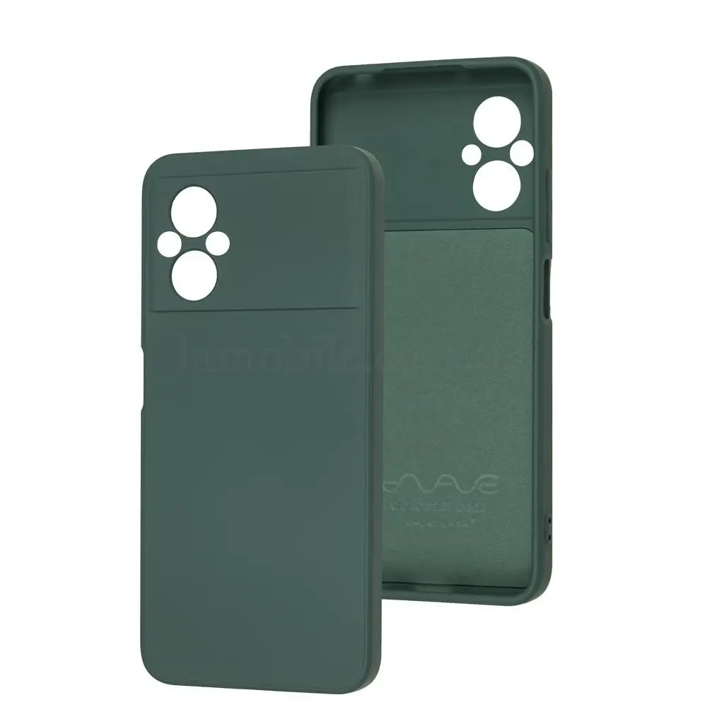 Чехол для Xiaomi Poco M5 Wave colorful forest green