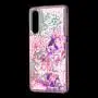 Чохол для Xiaomi Mi 9 Блискучі вода рожевий "рожево-фіолетові квіти"