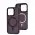Чехол для iPhone 15 Pro Cosmic Magnetic MagSafe bordo