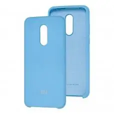 Чохол для Xiaomi Redmi 5 Plus Silky Soft Touch "джинсовий синій"