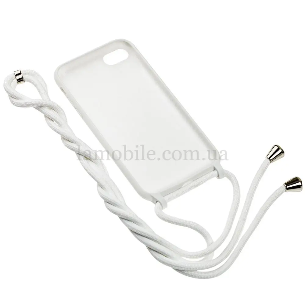 Чехол для iPhone 7 / 8 / SE 20 Lanyard without logo белый