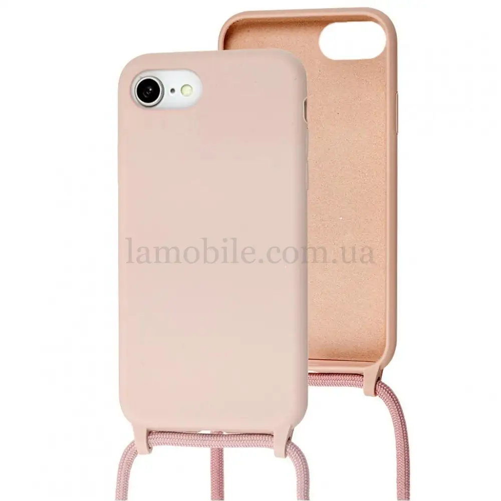 Чехол для iPhone 7 / 8 / SE 20 Lanyard without logo pink sand