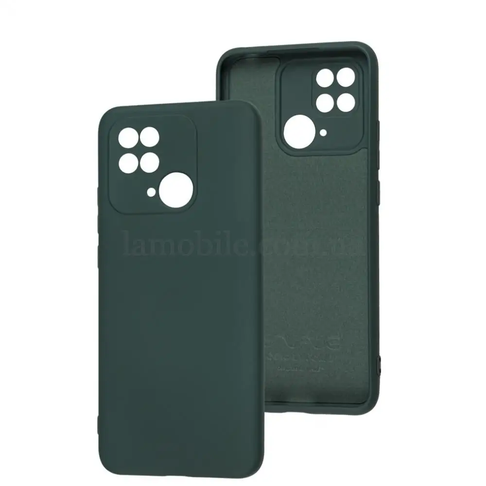Чехол для Xiaomi Redmi 10C Wave colorful forest green