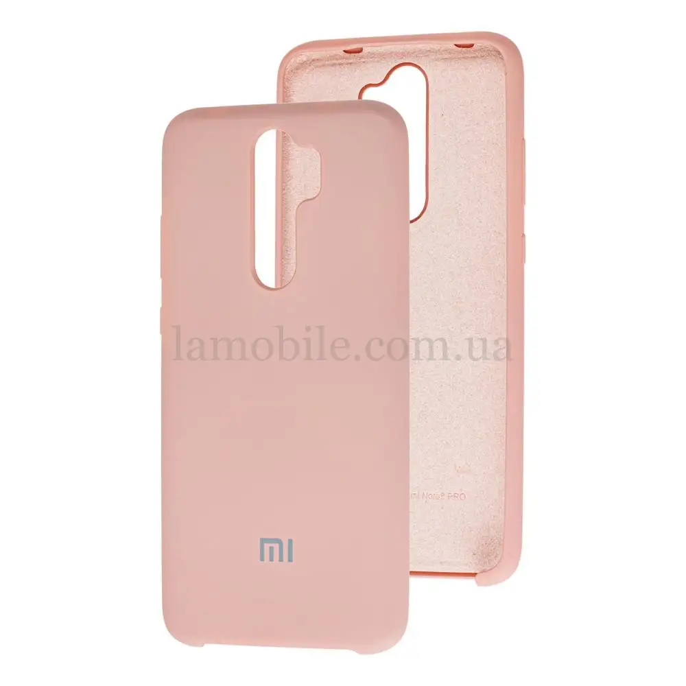 Чехол для Xiaomi Redmi Note 8 Pro Silky Soft Touch "розовый песок"