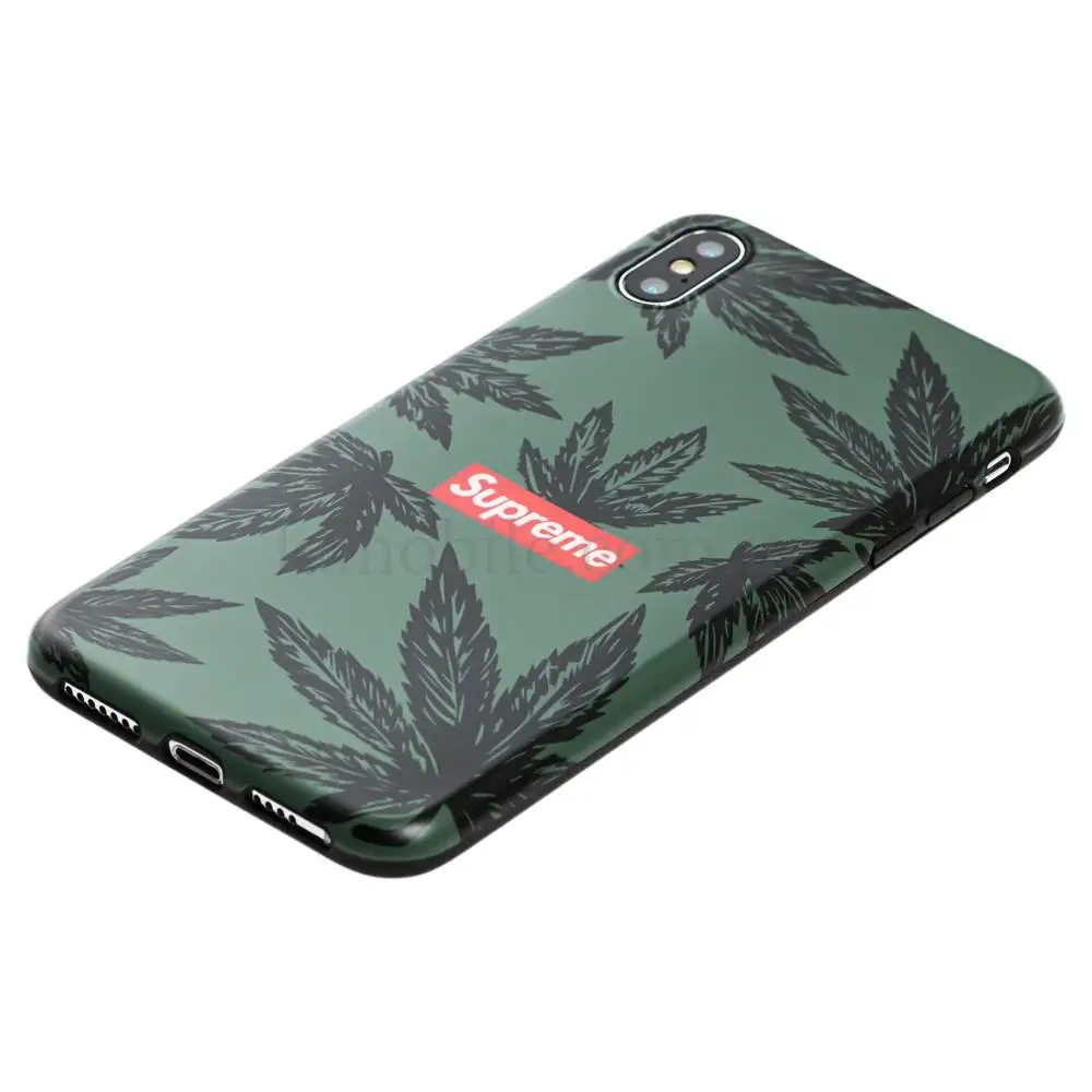 Чохол для iPhone Xs Max IMD "темна canabis"