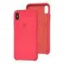 Чехол Silicone для iPhone Xs Max Premium case гибискус 