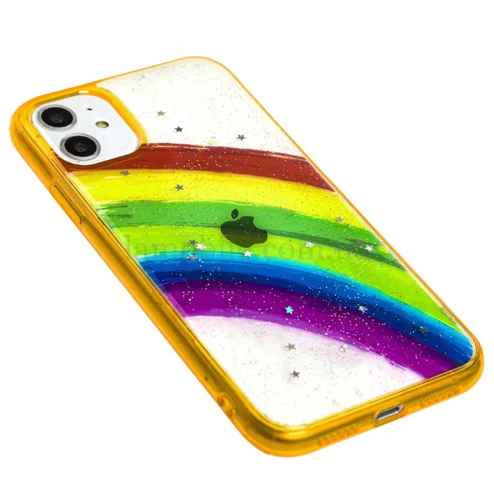 Чехол для iPhone 11 Colorful Rainbow оранжевый