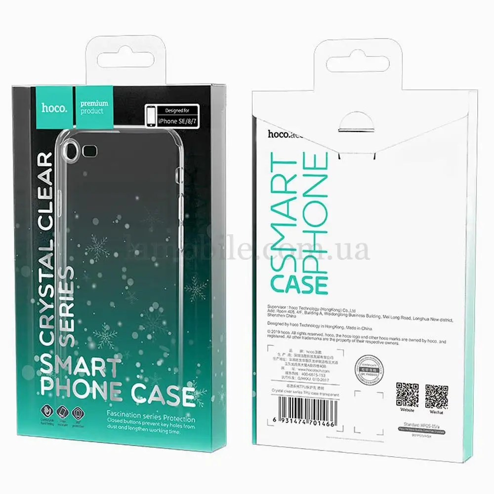 Чехол Hoco для iPhone 7 Plus / 8 Plus crystal clear прозрачный