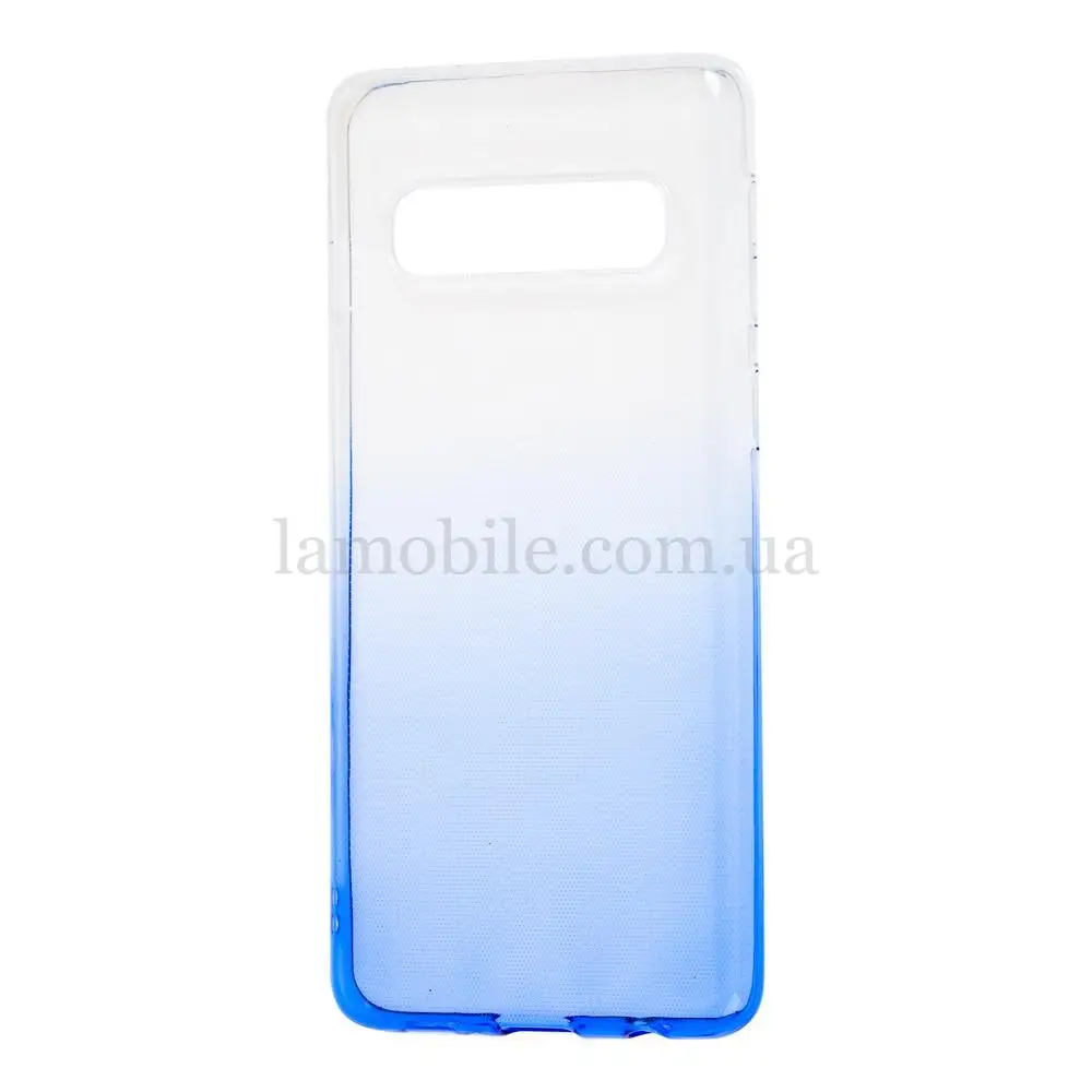 Чохол для Samsung Galaxy S10 (G973) Gradient Design біло-блакитний