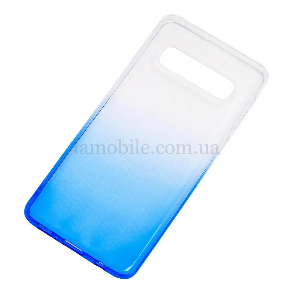 Чохол для Samsung Galaxy S10 (G973) Gradient Design біло-блакитний