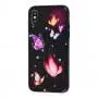 Чохол для iPhone X / Xs glass метелика