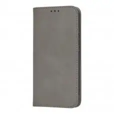 Чехол книжка для Xiaomi Redmi Note 7 Black magnet серый