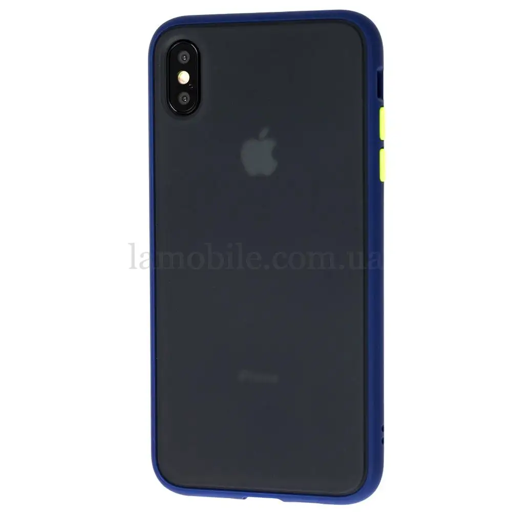 Чохол для iPhone Xs Max LikGus Maxshield синій