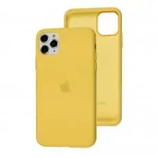 Чохол для iPhone 11 Pro Max Silicone Full жовтий