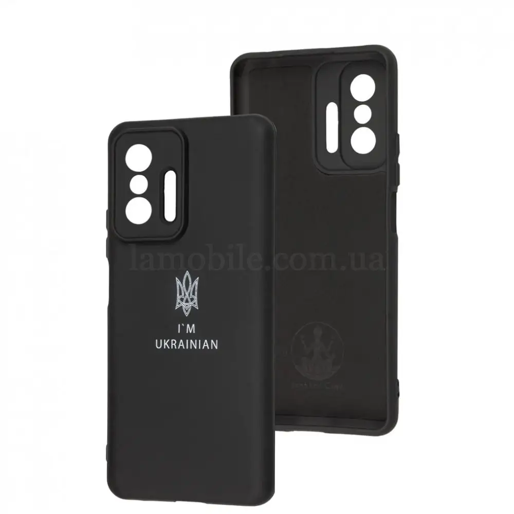 Чохол для Xiaomi 11T / 11T Pro Full Premium Тризуб чорний