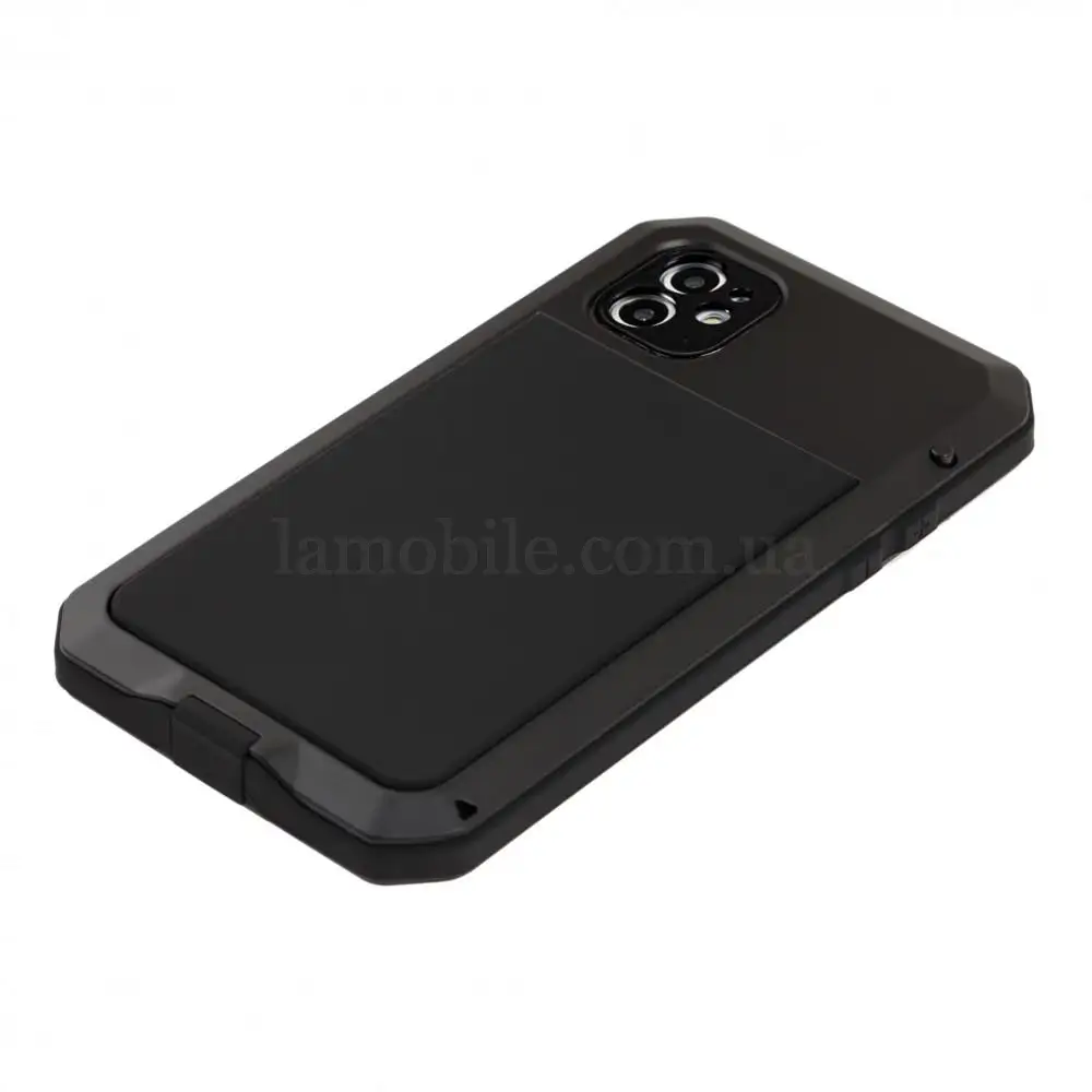 Чохол для iPhone 11 Lunatik Taktik Metal протиударний чорний
