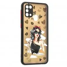 Чехол для Samsung Galaxy M31 (M315) Wave Cartoon little black dress