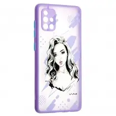 Чехол для Samsung Galaxy A71 (A715) Wave Cartoon kiss me