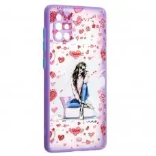 Чехол для Samsung Galaxy A71 (A715) Wave Cartoon heart overload