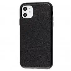 Чехол для iPhone 11 Grainy Leather черный